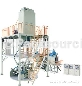 Three-layer co-extruding film blowing machine