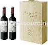 Wooden Wine Box for 2 bottles
