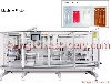Plastic bottle forming and filling and sealing machine
