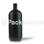 Stock HDPE Bottles / Boston Round Black 1000ml