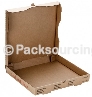 PIZZA BOX, 10", KRAFT, PLAIN (NO PRINT) CORRUGATED B-FLUTE - 50 PER BUNDLE