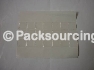 Clear Squared Epoxy Resin Sticker, Transparent Domed Sticker