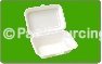 Disposable Compostable Bagasse Clam Shell Box