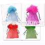 Organza Bags with Feather