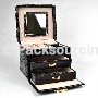 New MINI Black Leater Jewellery Display Box Case