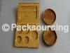 bamboo eye shadow container, wooden eye shadow container,